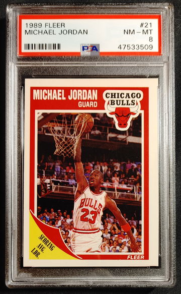 1989 Fleer Michael Jordan PSA 8