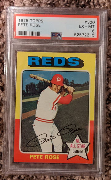 1975 Topps Pete Rose PSA 6 Centered