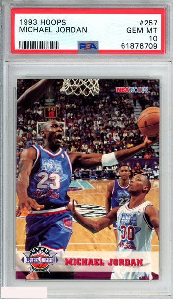 1993 HOOPS MICHAEL JORDAN #257 CHICAGO BULLS HOF PSA 10 GEM MT