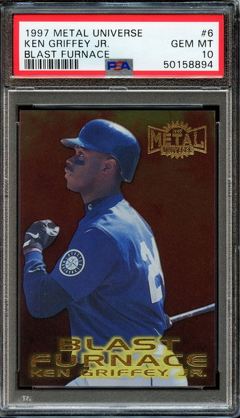 1997 Metal Universe Blast Furnace #6 Ken Griffey Jr. PSA 10 Gem Mint 