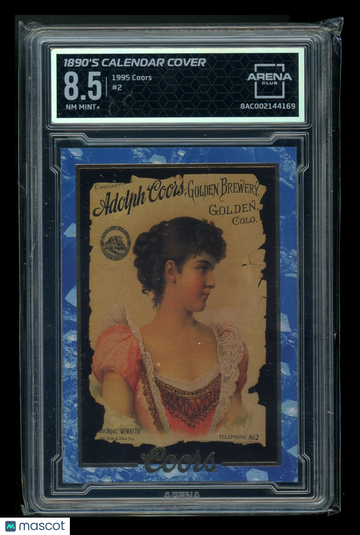 1995 Coors 1890's Calendar #2 Arena Club 8.5