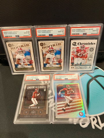 Tua Tagovailoa RC PSA LOT Chronicles Legacy Miami Dolphins 