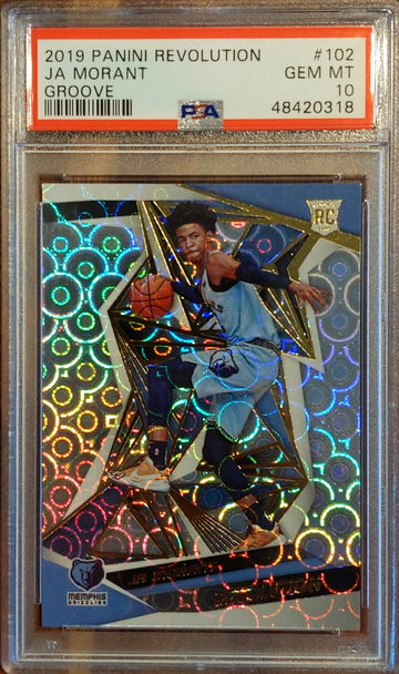 2019-20 Panini Revolution Ja Morant Groove PSA 10 #102