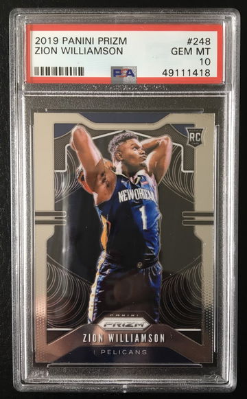 2019 Zion Williamson Panini Prizm #248 PSA 10