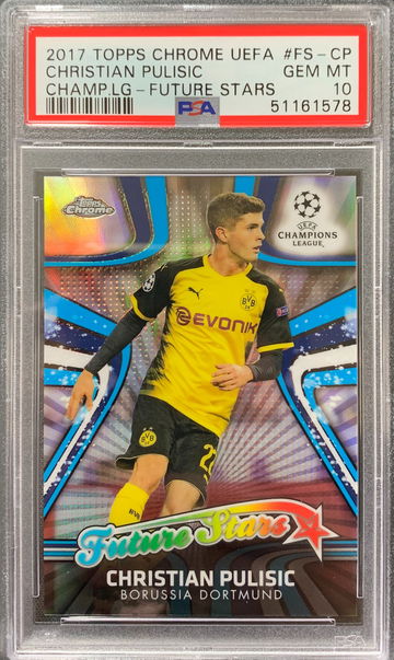 2017 Topps Chrome Future Stars Christian Pulisic PSA 10