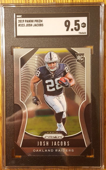 2019 Panini Prizm Josh Jacobs Rookie SGC 9.5