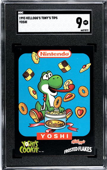 Yoshi Ninetendo SGC 9 Tony's Tips Kellogg's 1993 Canada Exclusive Yoshi's Cookie