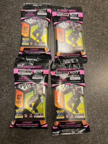 Lot of 4 Mosaic Cello 2021-2022 NFL