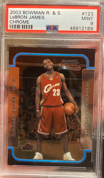 2003 Bowman Chrome R & S Rookie Lebron James #123 PSA 9