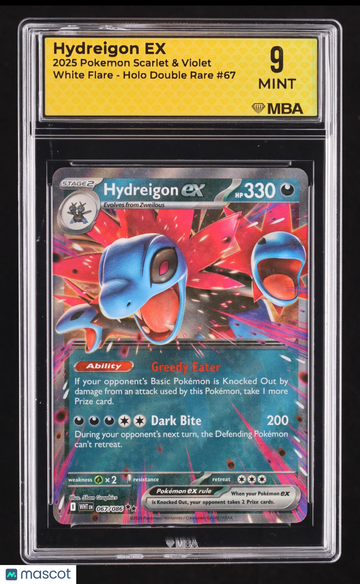 2025 Pokemon Scarlet & Violet White Flare Hydreigon Holo MBA 9 #67