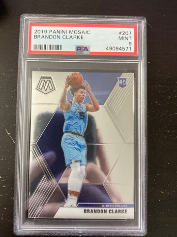 2019 mosaic brandon clarke psa 9 #207
