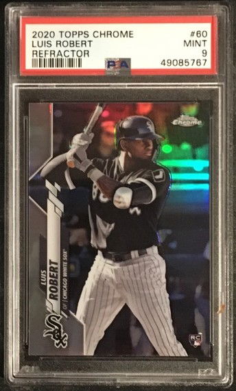 2020 Topps Chrome - LUIS ROBERT - Rookie - Refractor - PSA 9