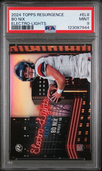 2024 Topps Resurgence Electro-Lights Bo Nix #EL8 PSA 9