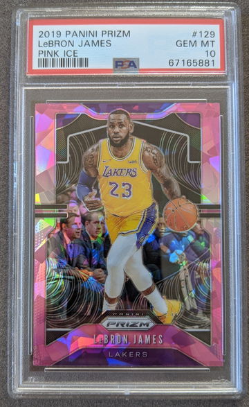 PSA 10 - 2019 Panini Prizm #129 LeBron James Pink Ice