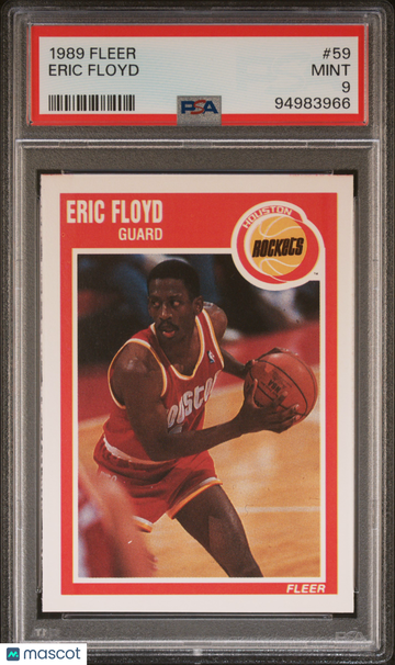 1989 Fleer Eric Floyd #59 PSA 9