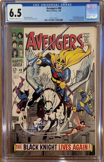 Avengers #48 CGC 6.5 1st Dane Whitman as Black Knight 1968