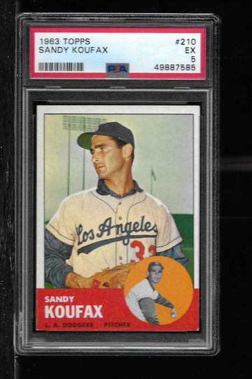 1963 TOPPS SANDY KOUFAX PSA 5