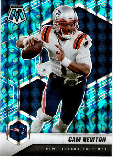 2021 Panini Mosaic Cam Newton Peacock