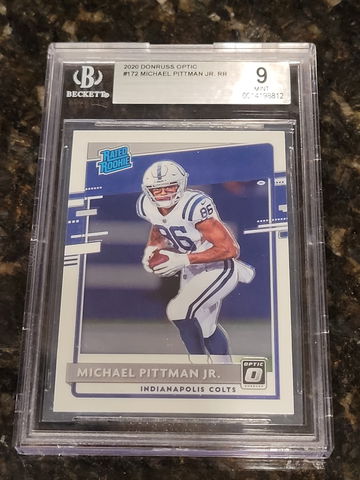 2020 Michael Pittman Jr Donruss Optic #172 BGS 9