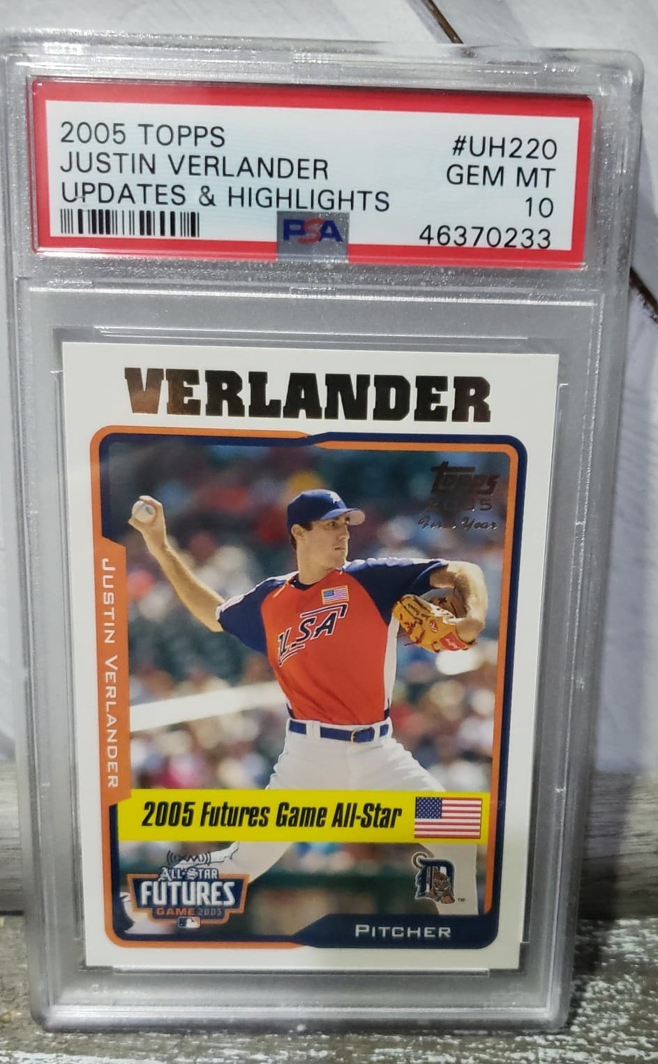 2005 Topps Verlander PSA 10 UH