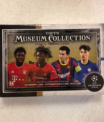 2020/21 TOPPS UEFA CHAMPIONS LEAGUE MUSEUM COLECTION SOCCER HOBBY BOX - SUPORT YOUR LCS!