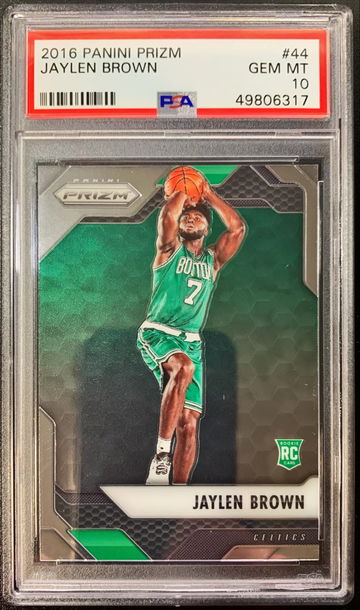 2016 Prizm Base Jaylen Brown Rookie PSA 10