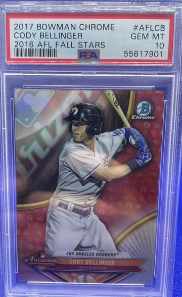 2017 Bowman Chrome Cody Bellinger 2016 AFL FALL STARS PSA 10 Gem Mint RC Dodgers