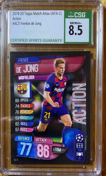 2019 Topps Match Attax UEFA CL Frenkie De Jong Action CSG 8.5
