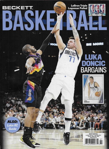 Beckett Basketball Card Monthly Price Guide Magazine July 2022 Luka Doncic Dallas Mavericks