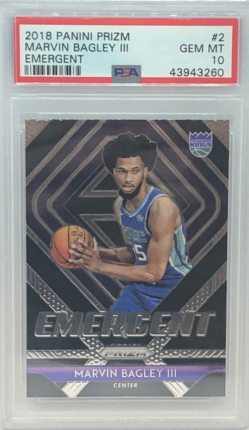 2018 Prizm Emergent Marvin Bagley III PSA 10