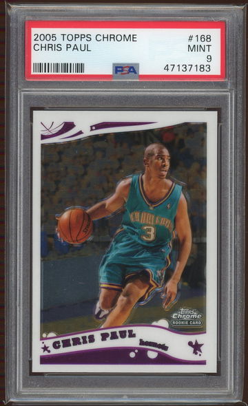 2005 Topps Chrome Chris Paul PSA 9