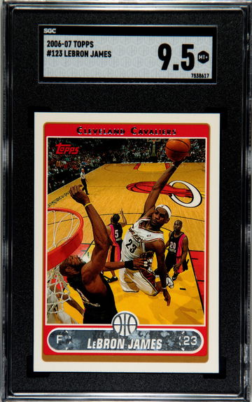 2006-07 TOPPS #123 LEBRON JAMES SGC 9.5