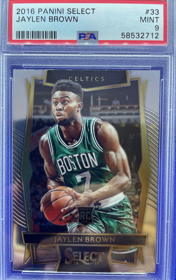 Jaylen Brown 2016 Panini Select Concourse #33 RC Rookie PSA 9 MINT Boston
