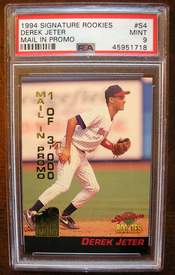 Derek Jeter 1994 Signature Rookies #S4 Promo PSA 9