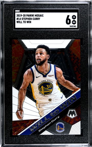 2019-20 Panini Mosaic #14 Stephen Curry Will To Win