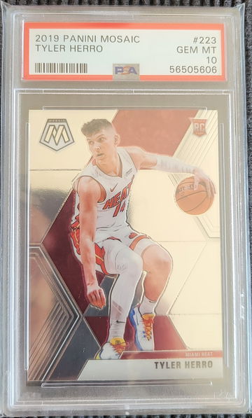 2019 Panini Mosaic #223 Tyler Herro Rookie PSA 10 Gem Mint