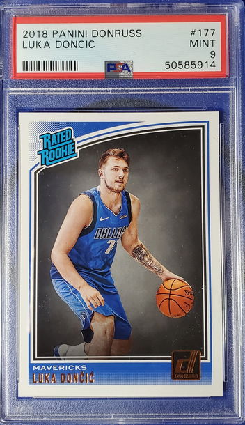 2018 Panini Donruss Luka Doncic RC #177 PSA 9