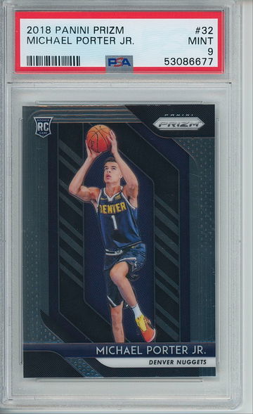 2018 Panini Prizm Michael Porter Jr PSA 9 Mint