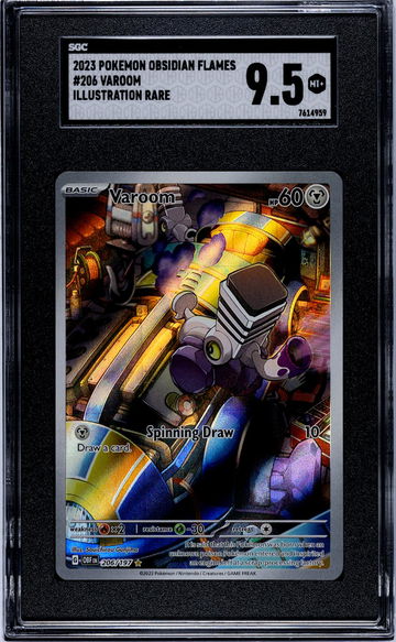 2023 Pokemon Obsidian Flames Illustration Rare Varoom #206 SGC 9.5