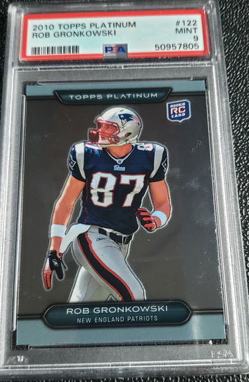 2010 Topps Platinum Rob Gronkowski psa 9