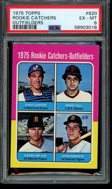 1975 TOPPS #620 GARY CARTER PSA EX-MT 6