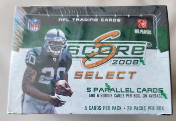 2008 Score Select Football Sealed Box 20 packs/ 5 per pack