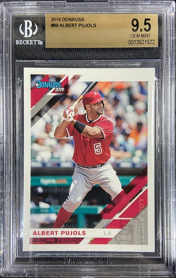2019 Donruss Albert Pujols BGS 9.5 GEM MINT 700 HRs!