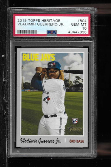 2019 TOPPS HERITAGE VLADIMIR GUERRERO JR PSA 10