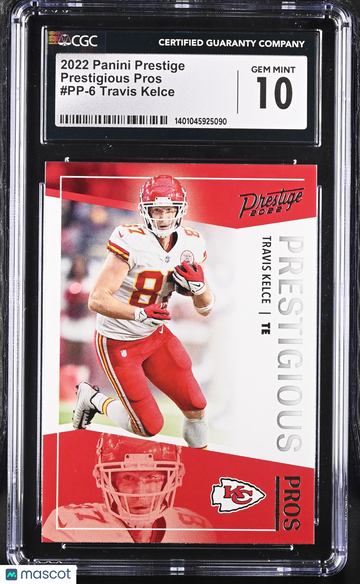 2022 Panini Prestige Travis Kelce #PP-6 Prestigious Pros Prestigious Pros CGC 10