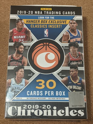 2019-20 Chronicles Basketball NBA Trading Card Brand New Hanger Box ZION JA 🔥