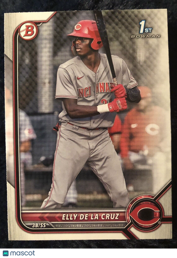 2022 Bowman Prospects #BP-50 ELLY DE LA CRUZ 1st Bowman Cincinnati Reds 🔥🔥🔥