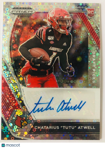 2021 Prizm Draft Picks CHATARIUS "TUTU" ATWELL RC Auto CIRCLES Parallel DPA-CTA