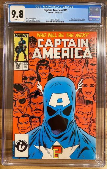 Captain America #333 CGC 9.8 1st John Walker as Captain America