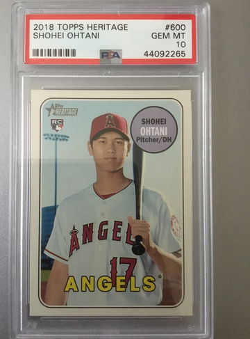 2018 Topps Heritage Shohei Ohtani PSA 10